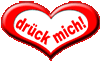 kleines Herz rot-weiss 'dr&uuml;ck mich' schr&auml;g