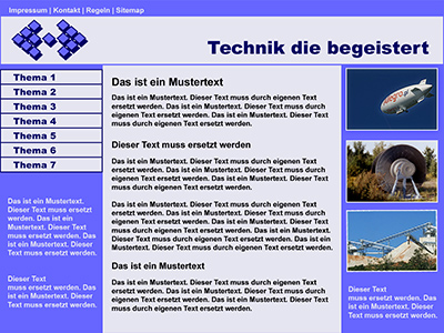 barrierefreies Webdesign - Layout Technik